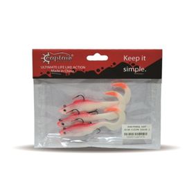 Captain 3559 Pencil Soft 10 cm Levrek Silikonu 3'lü Suni Balık