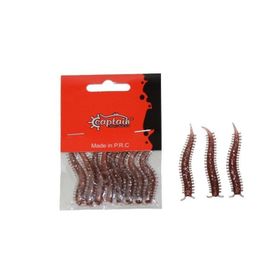 Captain 3564 8'li Set Ajibishi Silk Worm 5.5 cm LRF Silikon Yem