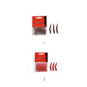 Captain 3564 8'li Set Ajibishi Silk Worm 5.5 cm LRF Silikon Yem