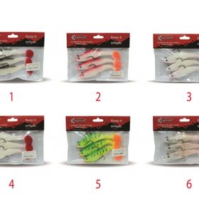 Captain 3567 Cracker Soft 10 cm Levrek Turna Silikonu 3'lü Set Suni Balık