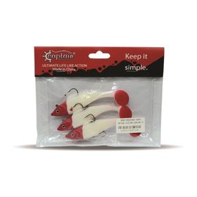 Captain 3567 Cracker Soft 10 cm Levrek Turna Silikonu 3'lü Set Suni Balık