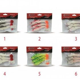 Captain 3568 Cracker Soft 12 cm Levrek Turna Silikonu 3'lü Set Suni Balık
