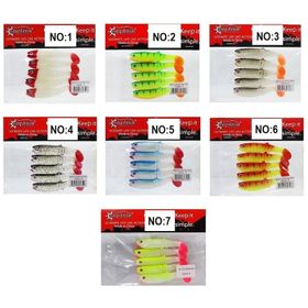 Captain 3569 Style Soft 8 cm 5.5 gr 5'li Paket Silikon Yem