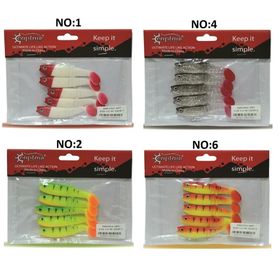 Captain 3569 Style Soft 8 cm 5.5 gr 5'li Paket Silikon Yem