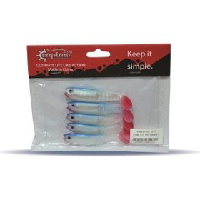 Captain 3569 Style Soft 8 cm Levrek Silikonu 1 Adet Suni Yem