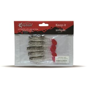 Captain 3569 Style Soft 8 cm Levrek Silikonu 1 Adet Suni Yem