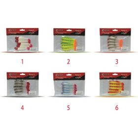 Captain 3569 Style Soft 8 cm Levrek Silikonu 5'li Paket Suni Yem