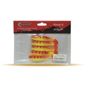 Captain 3569 Style Soft 8 cm Levrek Silikonu 5'li Paket Suni Yem