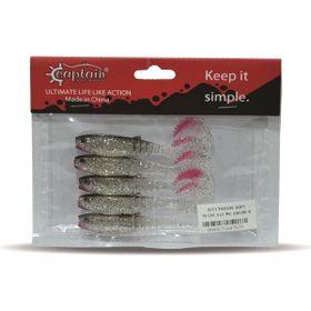 Captain 3571 6 Taifun Soft 10 cm Levrek Silikonu 5'li Paket Suni Yem