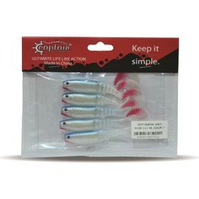 Captain 3571 7 Taifun Soft 10 cm Levrek Silikonu 5'li Paket Suni Yem