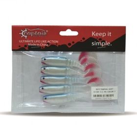 Captain 3571 7 Taifun Soft 10 cm Levrek Silikonu 5'li Paket Suni Yem