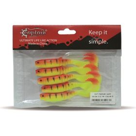 Captain 3571 8 Taifun Soft 10 cm Levrek Silikonu 5'li Paket Suni Yem