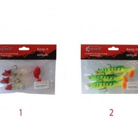 Captain 3575 Perfecto Soft 10 cm Turna Silikonu 3'lü Paket Suni Balık