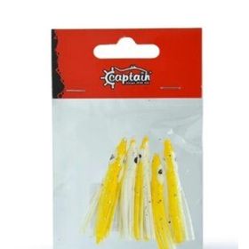 Captain 3593 024 Octopus Pride 5 cm Ahtapot Sübye 5'li Paket Suni Yem