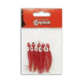 Captain 3593 024 Octopus Pride 5 cm Ahtapot Sübye 5'li Paket Suni Yem