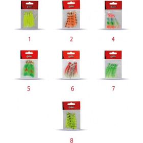 Captain 3594 1 Octopus Curly 6 cm Ahtapot Sübye 5'li Paket Suni Yem
