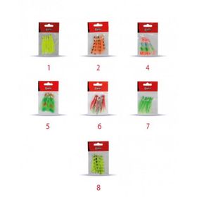 Captain 3594 1 Octopus Curly 6 cm Ahtapot Sübye 5'li Paket Suni Yem