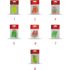 Captain 3594 5 Octopus Curly 6 cm Ahtapot Sübye 5'li Paket Suni Yem