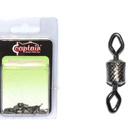 Captain 5005 Black-Nıckel No:3 10'lu Elmas Göz Fırdöndü