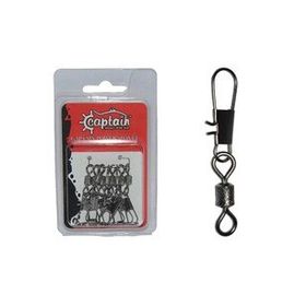 Captain 5023 10'lu Inox Black Nikel 1 Kilitli Klips