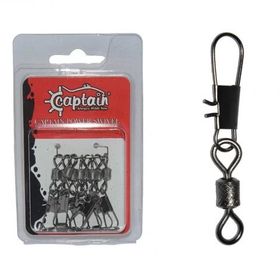 Captain 5023 10'lu Inox Black Nikel 1 Kilitli Klips