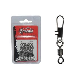 Captain 5023 10'lu Inox Black Nikel 1 Kilitli Klips