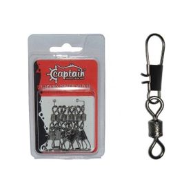 Captain 5023 10'lu Inox Black Nikel 1 Kilitli Klips