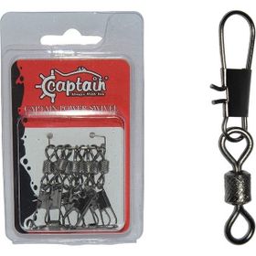 Captain 5023 10'lu Inox Black Nikel 1 Kilitli Klips