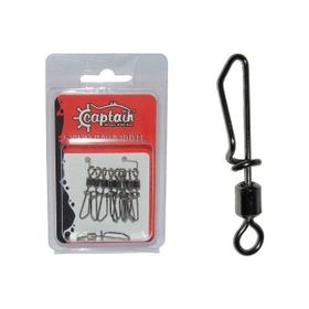 Captain 5027 Speed 10'lu Black Nikel Kilitli Klips
