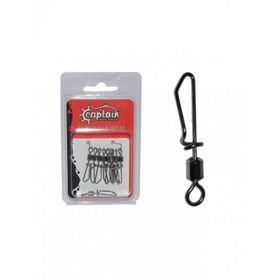 Captain 5027 Speed 10'lu Black Nikel Kilitli Klips