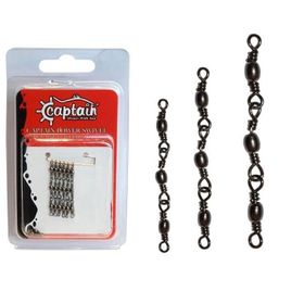 Captain 5105 3 Zincir Fırdöndü 10'lu Black Nikel