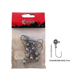 Captain 6429 10'lu Paket 2/0 8 gr Jig Head Cracker Ball