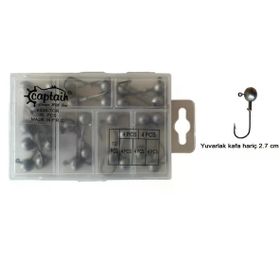 Captain 6435 7 gr 30 Adet Compact Eco Kutulu Jig Head Seti