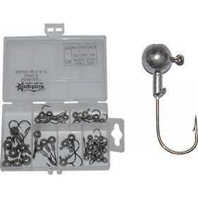 Captain 6436 Compact Eco Mix Kutulu 2-3-5-7 gr 34'lü Set Jig Head Seti