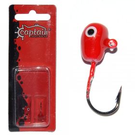 Captain 6444 1.7 gr 2'li Kırmızı Head Pug Pug Micro LRF Jig Head Jig İğne