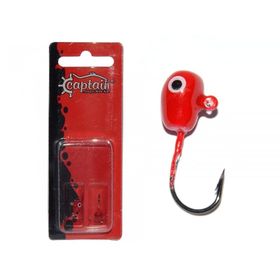 Captain 6444 1.7 gr 2'li Kırmızı Head Pug Pug Micro LRF Jig Head Jig İğne