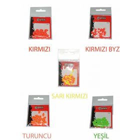 Captain 7666 20'li Paket Renkli Boncuk Oval 110 mm Plastik Boncuk