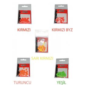 Captain 7666 20'li Paket Renkli Boncuk Oval 110 mm Plastik Boncuk