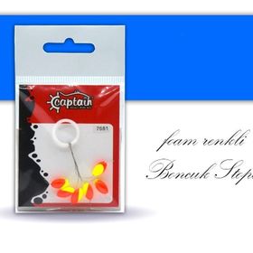 Captain 7681 6'lı Renkli Boncuk Oval Köpük Boncuk
