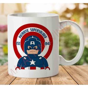 Captain America Lego Patriotic Supersoldier Baskılı Kupa
