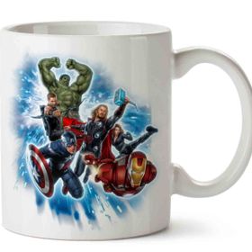 Captain America Thor Hulk Superhero Avengers Baskılı Kupa