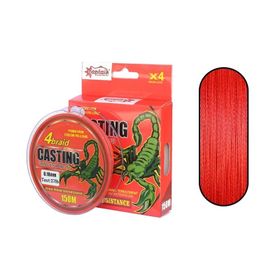 Captain Casting PE 4 Kat 150 mt Kırmızı 0.18 mm Spin İp Misina
