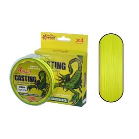 Captain Casting PE 4 Kat 150 mt Sarı 0.18 mm Spin İp Misina