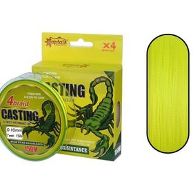 Captain Casting PE 4 Kat 150 mt Sarı Spin İp Misina