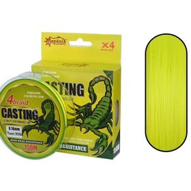 Captain Casting PE 4 Kat 150 mt Sarı Spin İp Misina