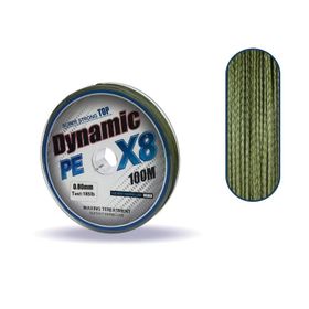 Captain Dynamic Soft Pe 8 Örgü İp Misina 100 mt Yeşil 0.80 mm Misina