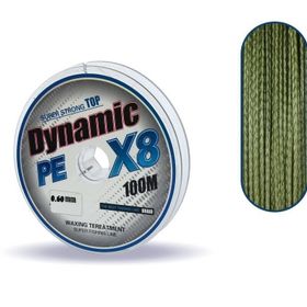 Captain Dynamic Soft Pe 8 Örgü İp Misina 100 mt Yeşil 0.80 mm Misina