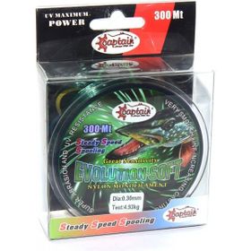 Captain Evolution Soft 300 mt Yeşil 0.40 mm Monofilament Misina