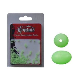 Captain Glow 100'lü 6 mm Boncuk Oval Çapari ve Takım Boncuğu