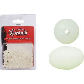Captain Glow 100'lü 7 mm Boncuk Oval Çapari ve Takım Boncuğu